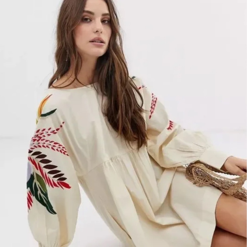 Free People Mini Embroidered Obsessions Dress